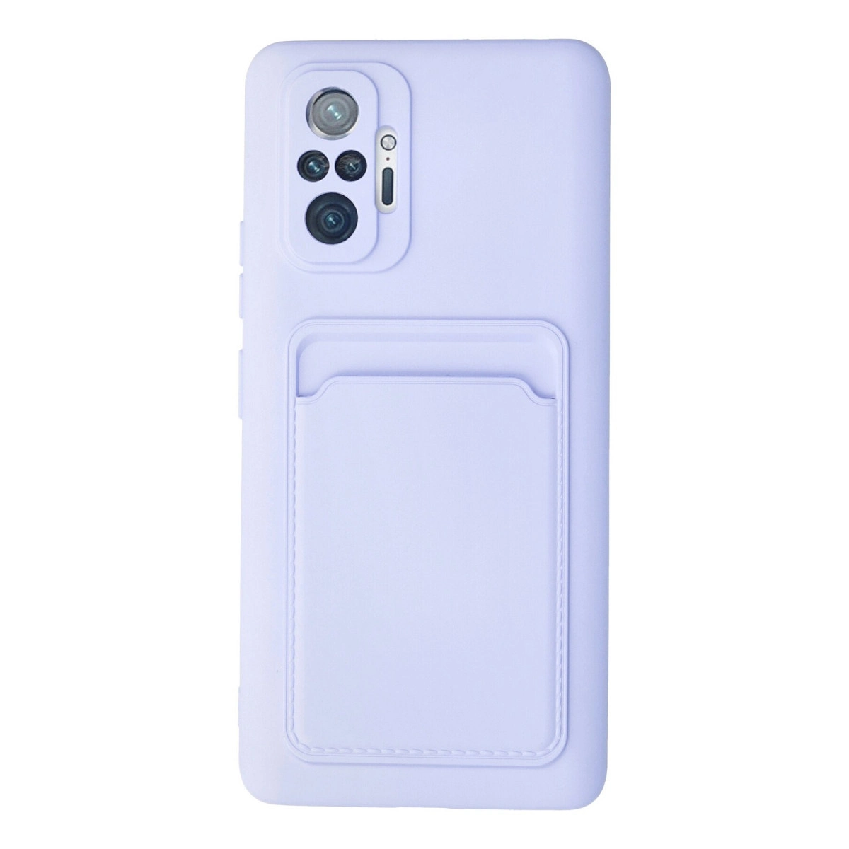 Xiaomi Redmi Note 10 Pro Kılıf Kelvin Kartvizitli Silikon - Lila