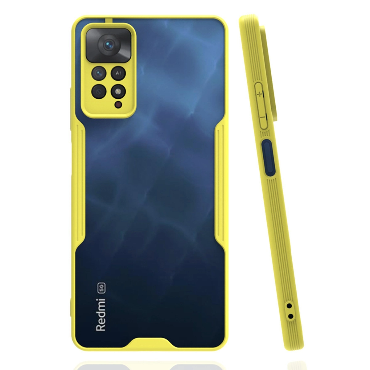 Xiaomi Redmi Note 11 Pro Kılıf Platin Silikon - Sarı
