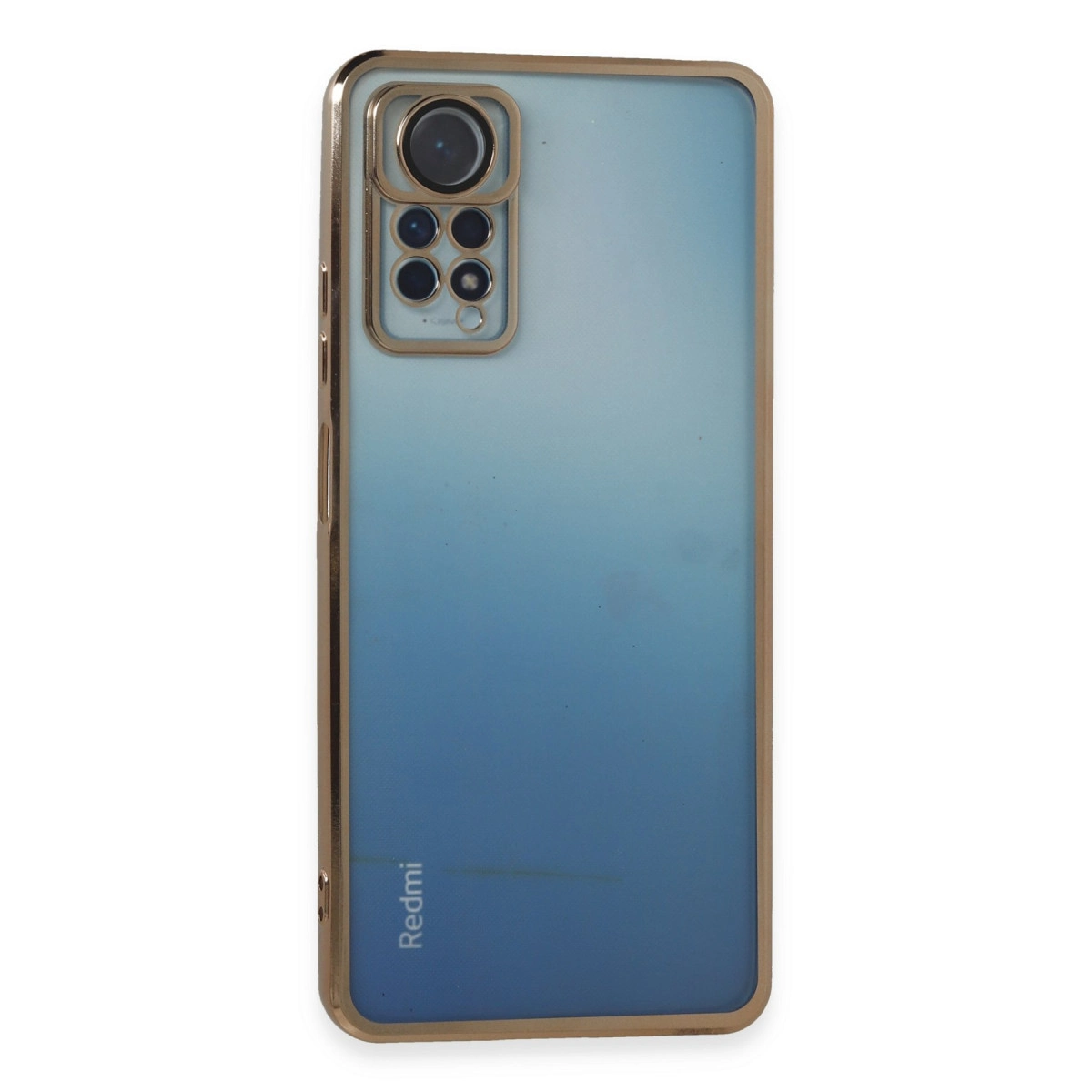 Xiaomi Redmi Note 11 Pro Kılıf Razer Lensli Silikon - Gold