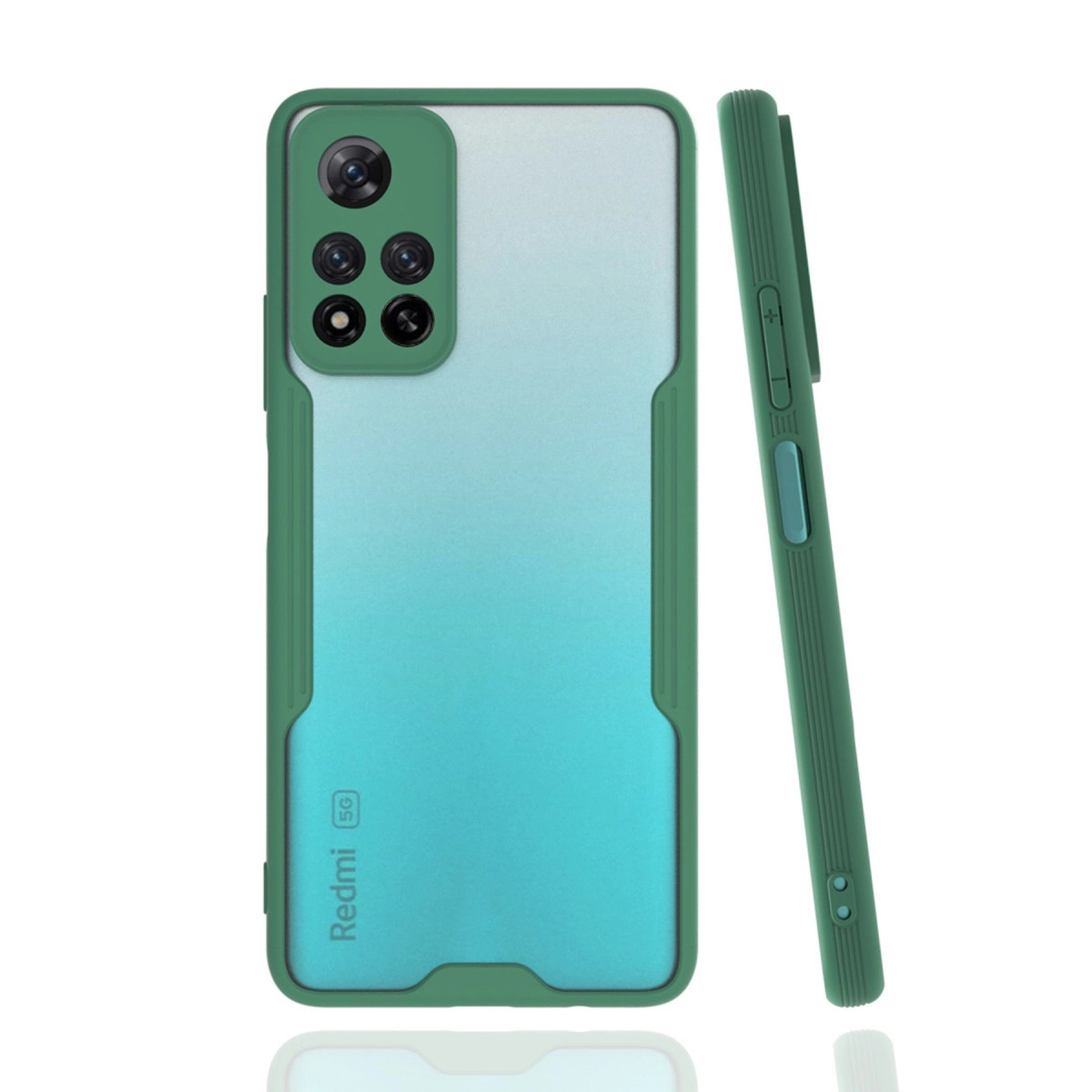 Xiaomi Redmi Note 11 Pro Plus 5g Kılıf Platin Silikon - Yeşil