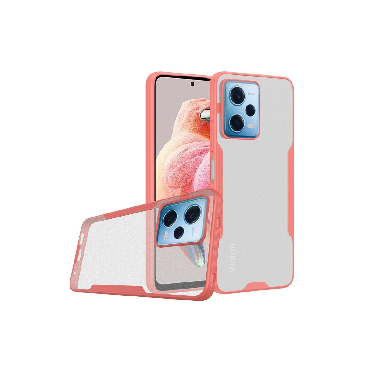 Xiaomi Redmi Note 12 5g Kılıf Platin Silikon - Pembe