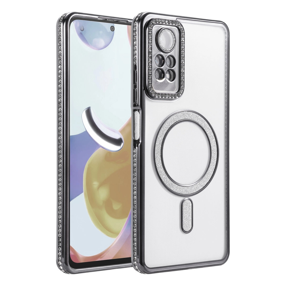 Xiaomi Redmi Note 12 Pro 4g Joke Simli Magneticsafe Kılıf - Siyah