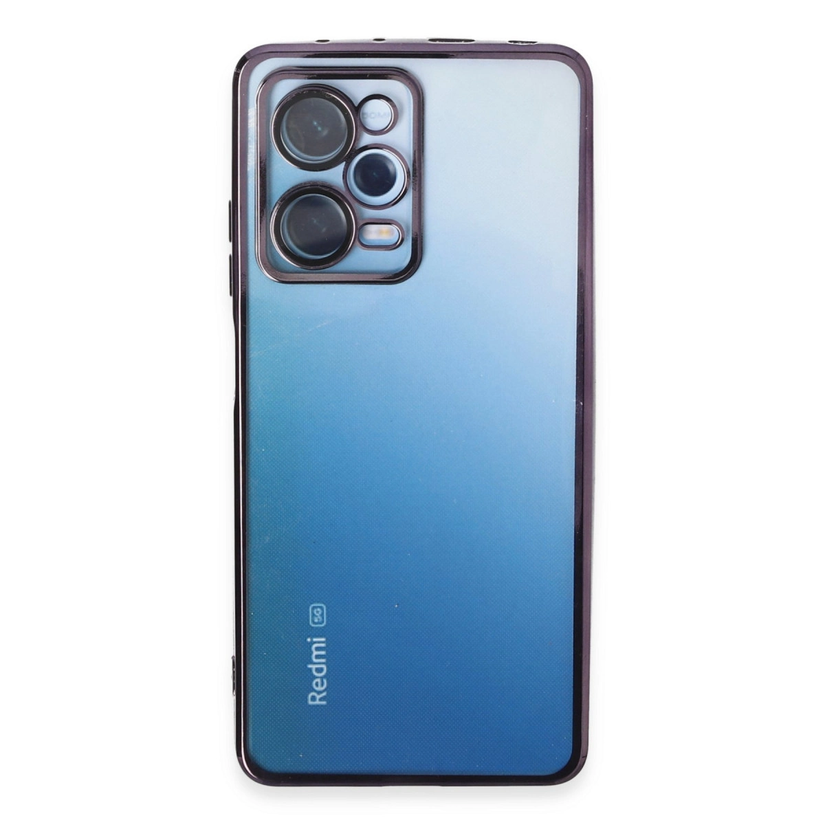 Xiaomi Redmi Note 12 Pro 5g Kılıf Razer Lensli Silikon - Mor