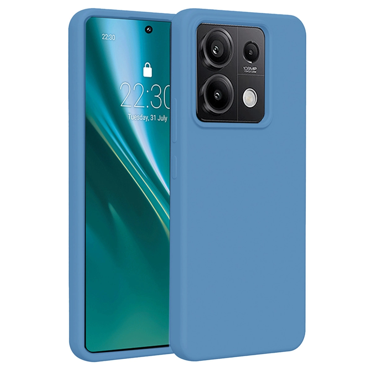 Xiaomi Redmi Note 13 4g Kılıf First Silikon - Mavi