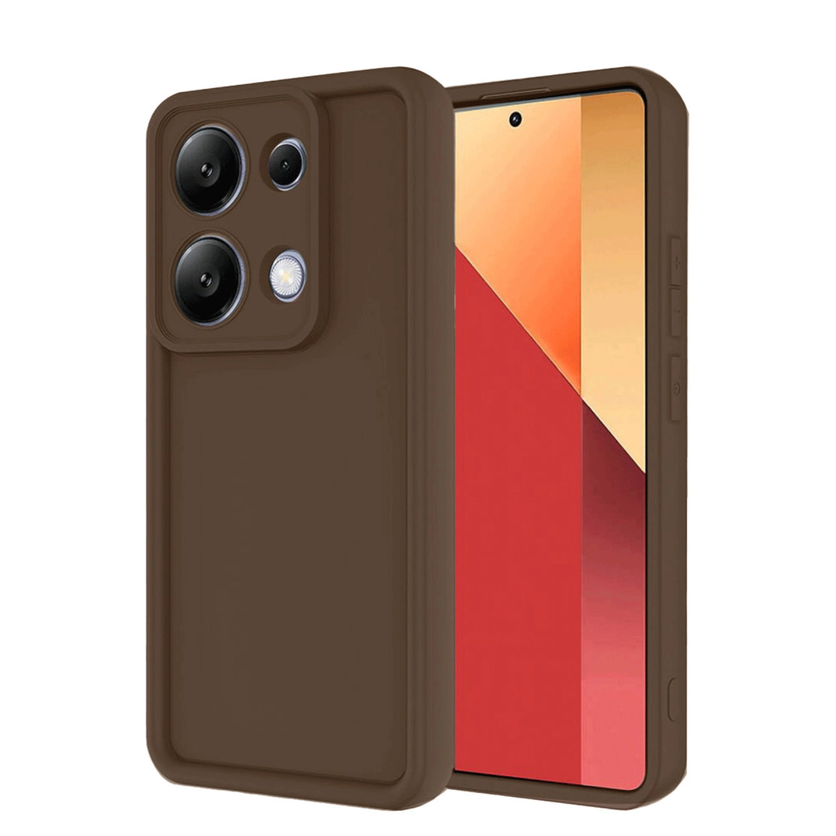 Xiaomi Redmi Note 13 Pro 4g Kılıf Viera Silikon - Kahverengi