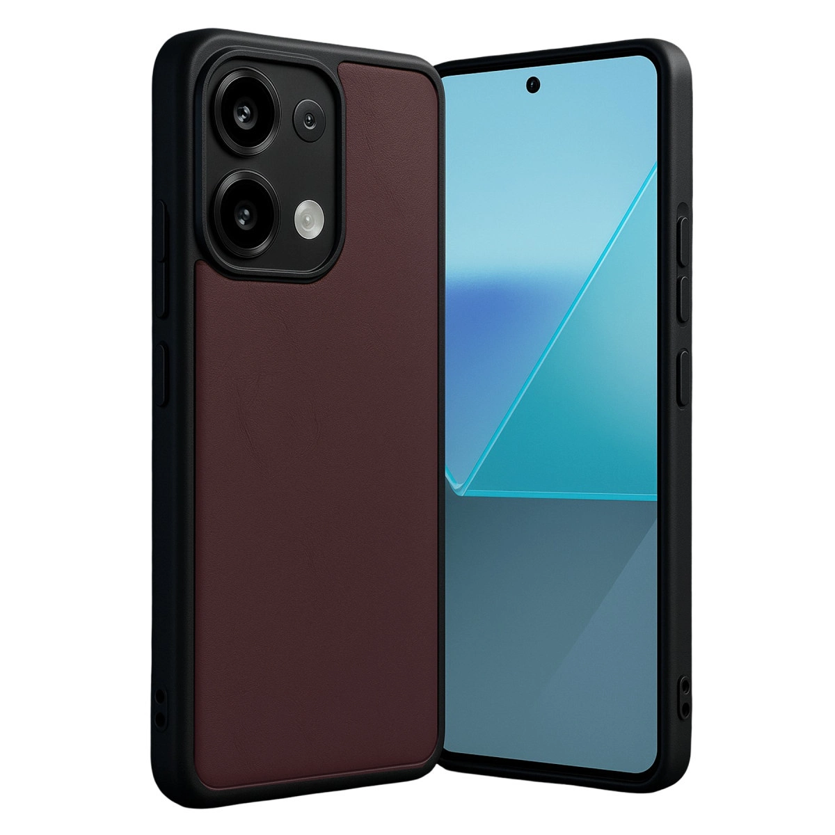 Xiaomi Redmi Note 13 Pro 5g Kılıf Aras Deri Kapak - Bordo