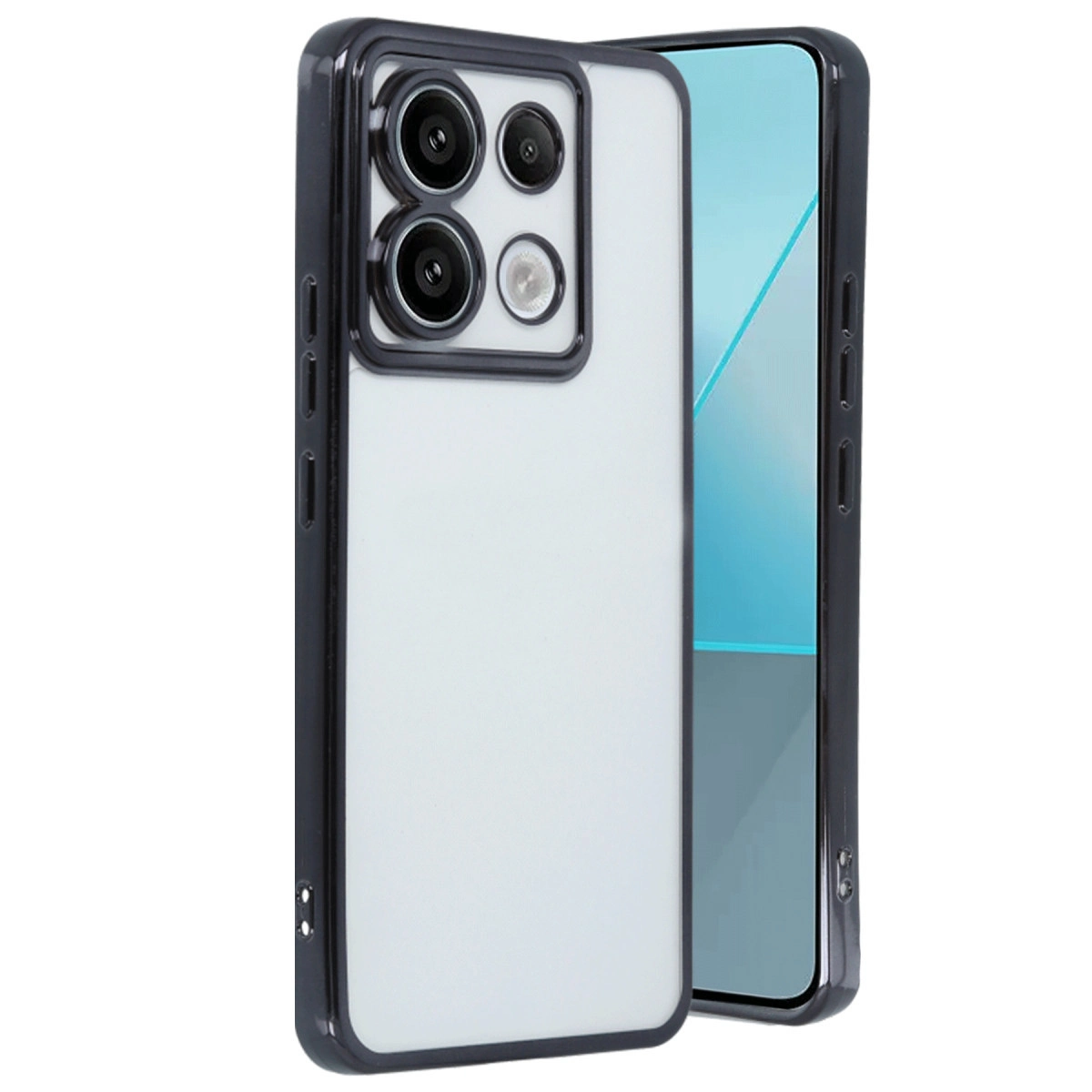 Xiaomi Redmi Note 13 Pro 5g Kılıf Razer Lensli Silikon - Siyah
