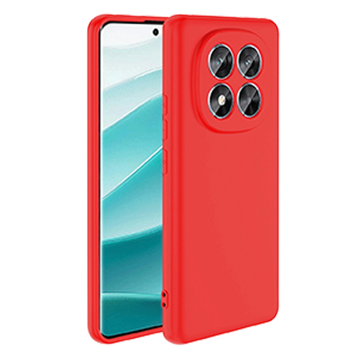 Xiaomi Redmi Note 14 Pro 4g Kılıf First Silikon - Kırmızı