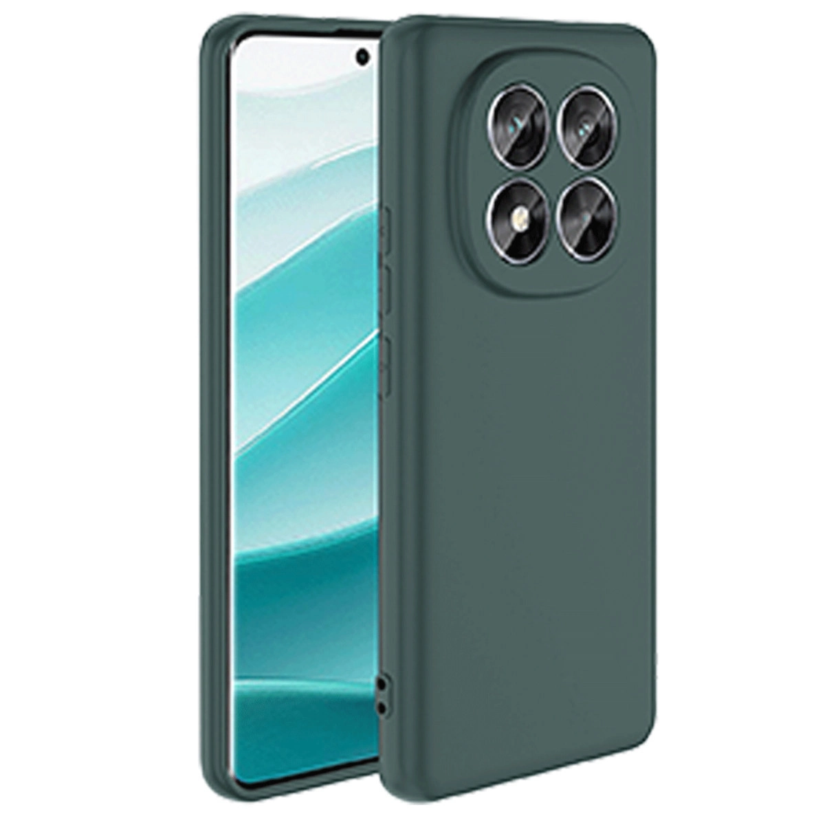 Xiaomi Redmi Note 14 Pro 4g Kılıf First Silikon - Koyu Yeşil