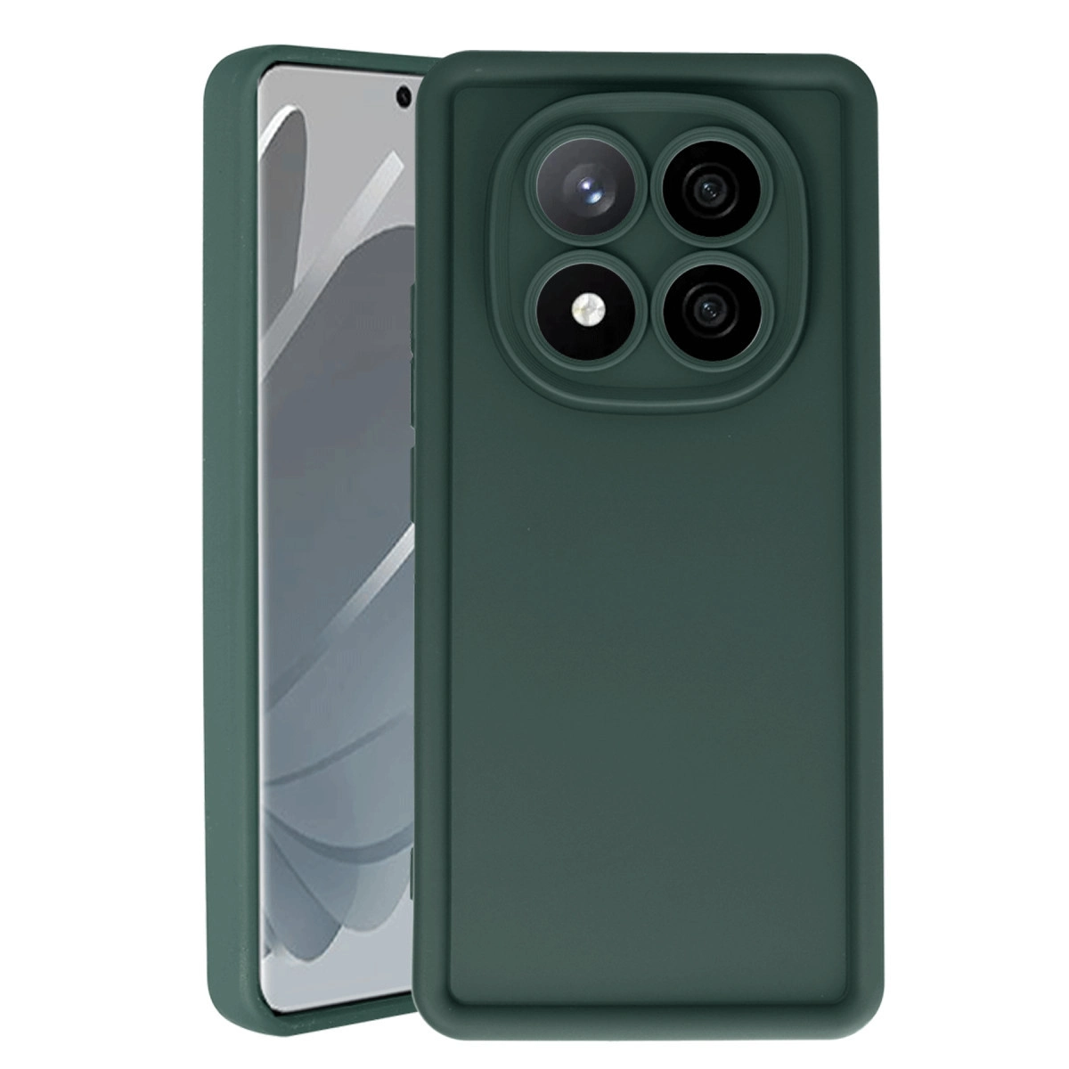 Xiaomi Redmi Note 14 Pro 4g Kılıf Viera Silikon - Koyu Yeşil