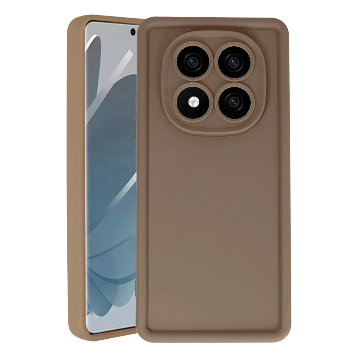 Xiaomi Redmi Note 14 Pro 5g Kılıf Viera Silikon - Kahverengi