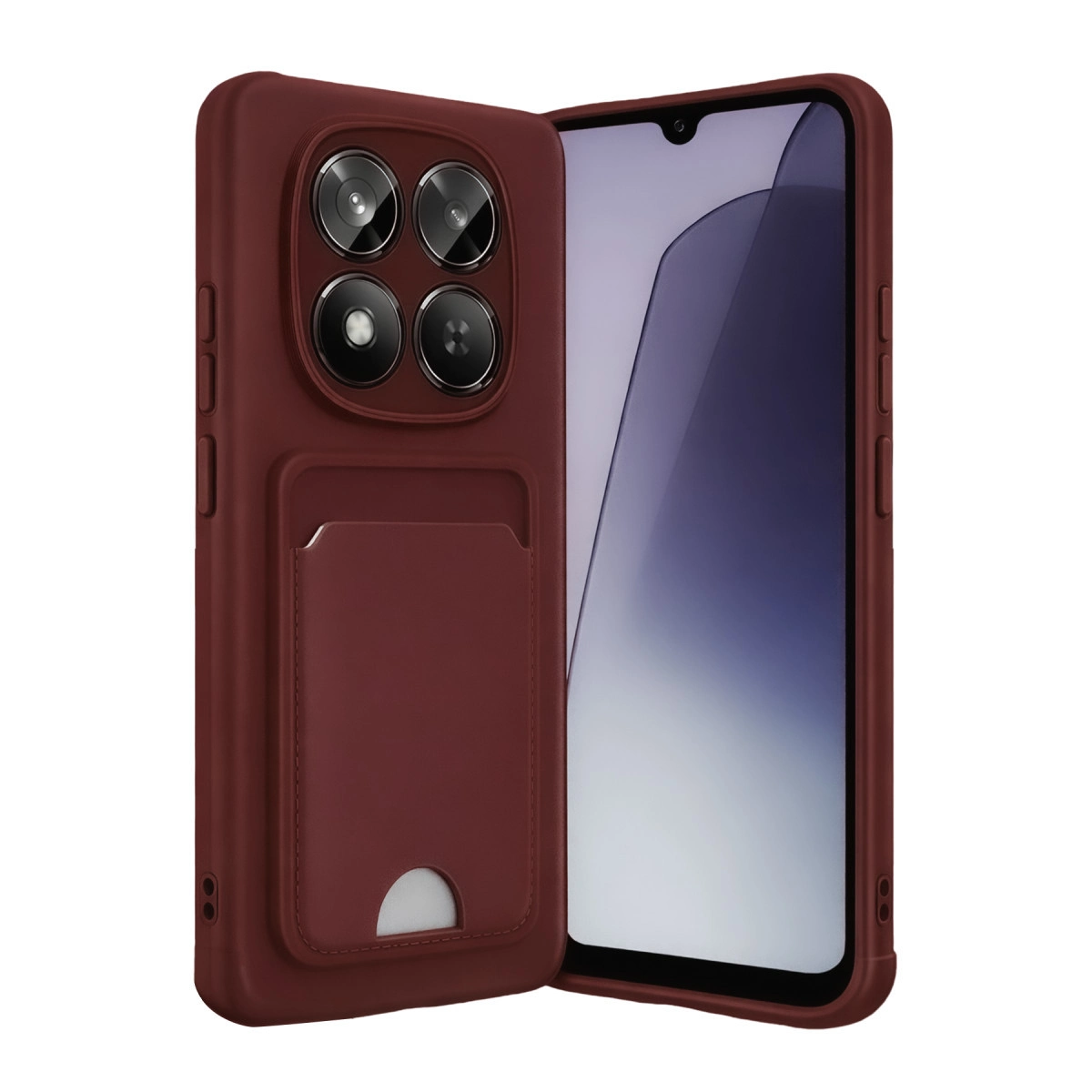 Xiaomi Redmi Note 15 4g Kelvin Kartvizitli Silikon - Bordo