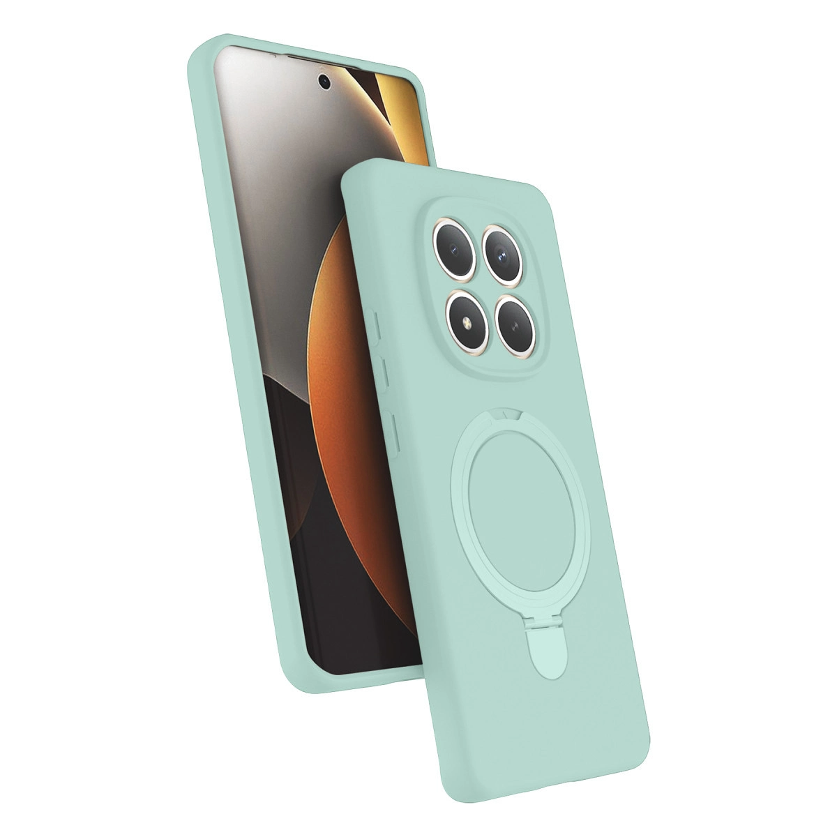 Xiaomi Redmi Note 15 4g Regal Magsafe Standlı Kapak - Su Yeşili