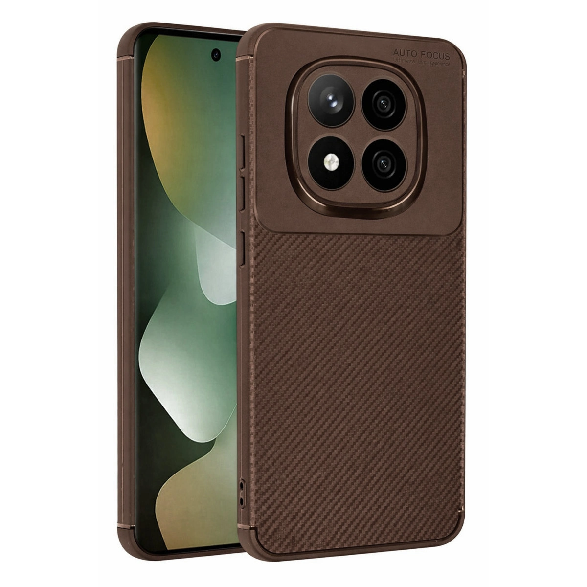 Xiaomi Redmi Note 15 Pro 5g Auto Focus Karbon Kapak - Kahverengi