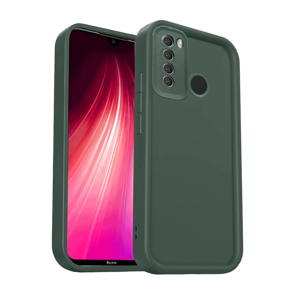 Xiaomi Redmi Note 8 Kılıf Viera Silikon - Koyu Yeşil