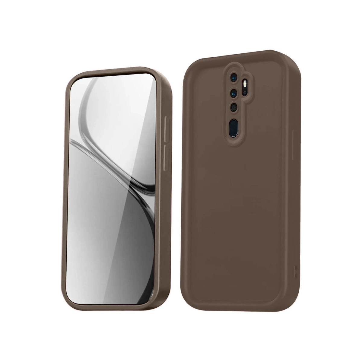 Xiaomi Redmi Note 8 Pro Kılıf Viera Silikon - Kahverengi