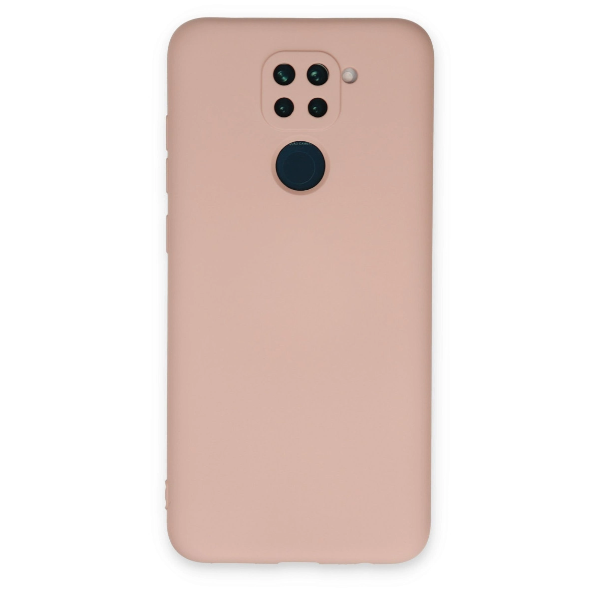 Xiaomi Redmi Note 9 Kılıf Nano İçi Kadife Silikon - Pudra