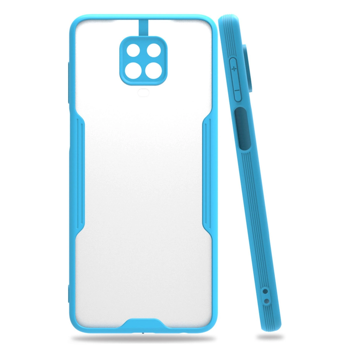 Xiaomi Redmi Note 9s Kılıf Platin Silikon - Mavi