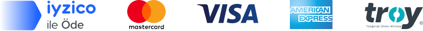 iyzico ile Öde — Mastercard, Visa, American Express ve Troy ile 256 Bit SSL güvenli ödeme
